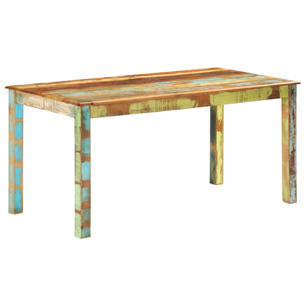 Tavolo da Pranzo in Legno Massello di Recupero 160x80x76 cm
