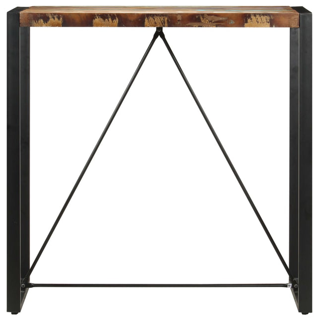 Tavolo da Bar 110x60x110 cm in Legno Massello di Recupero