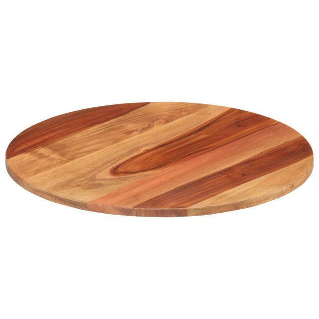 Piano Tavolo in Legno Massello di Acacia Rotondo 15-16 mm 40 cm