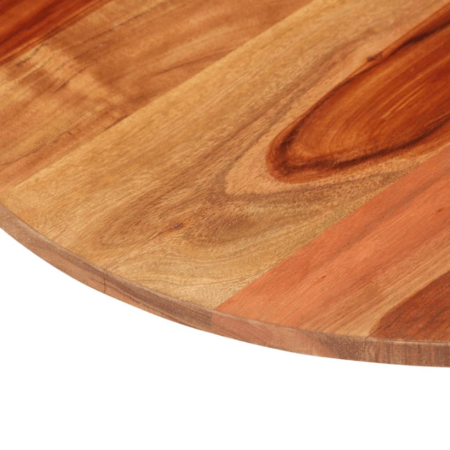 Piano Tavolo in Legno Massello di Acacia Rotondo 15-16 mm 50 cm