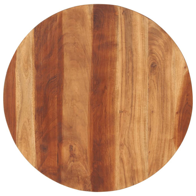 Piano Tavolo in Legno Massello di Acacia Rotondo 15-16 mm 70 cm