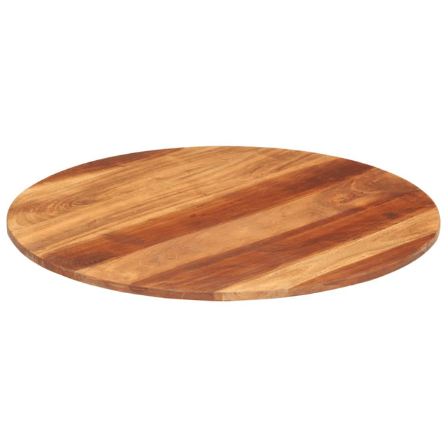 Piano Tavolo in Legno Massello di Acacia Rotondo 15-16 mm 70 cm