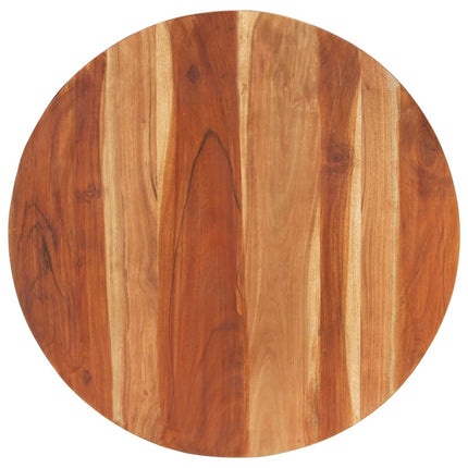 Piano Tavolo in Legno Massello di Acacia Rotondo 15-16 mm 80 cm