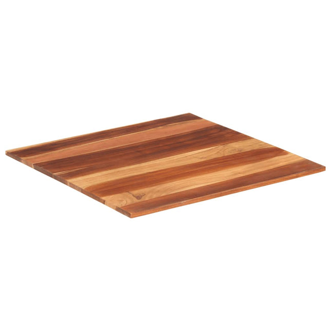 Piano Tavolo in Legno Massello di Acacia 15-16 mm 70x70 cm