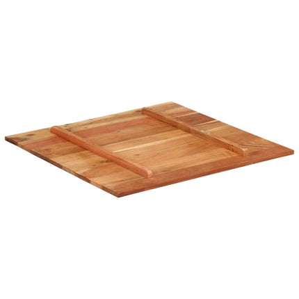 Piano Tavolo in Legno Massello di Acacia 15-16 mm 70x70 cm