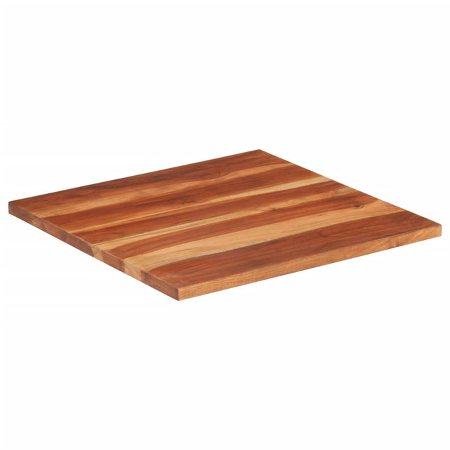 Piano Tavolo in Legno Massello di Acacia 25-27 mm 60x60 cm