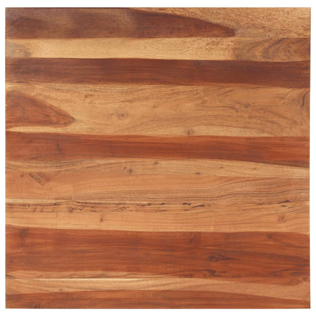 Piano Tavolo in Legno Massello di Acacia 25-27 mm 80x80 cm