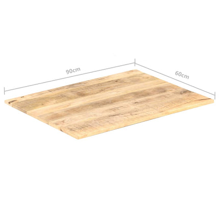 Piano Tavolo in Legno Massello di Mango 15-16 mm 90x60 cm