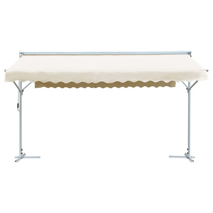 Tenda Parasole con Piedistallo 500x300 cm Crema