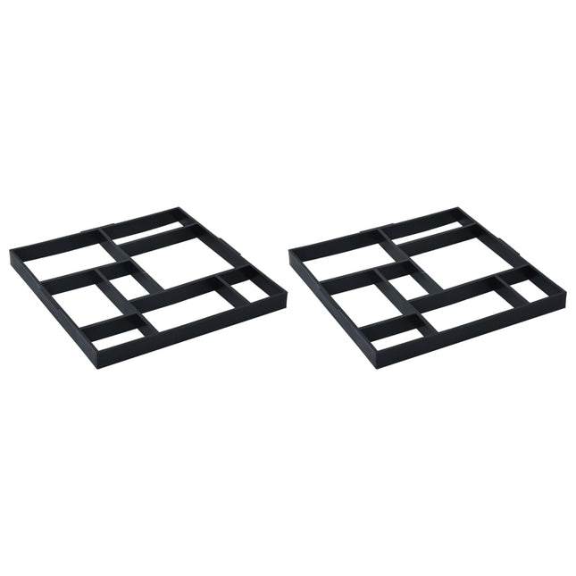 Stampi per Pavimenti 2 pz 50,4x50,4x4,3 cm Plastica