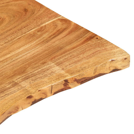 Piano per VanitÃ  Bagno in Massello di Acacia 80x52x2,5 cm