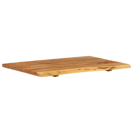 Piano per VanitÃ  Bagno in Massello di Acacia 80x52x2,5 cm