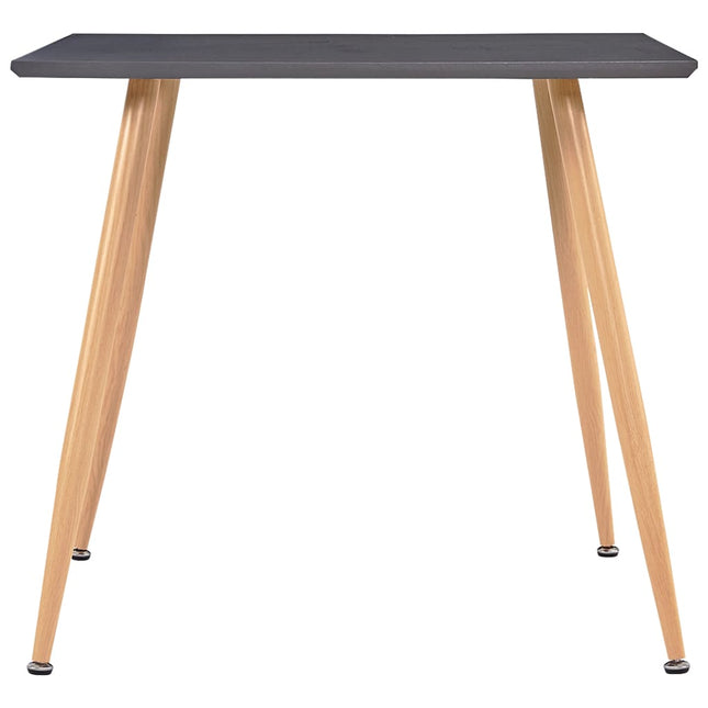 Tavolo da Pranzo Grigio e Rovere 80,5x80,5x73 cm in MDF
