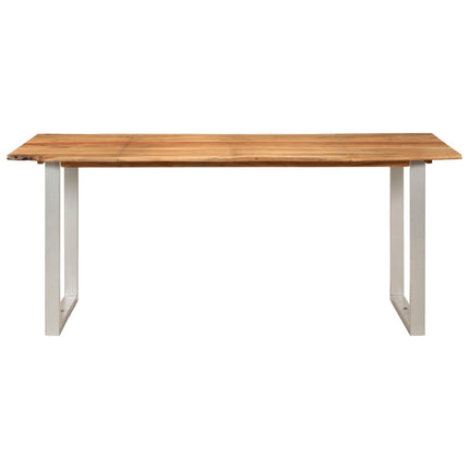 Tavolo da Pranzo 180x90x76 cm in Legno Massello di Acacia