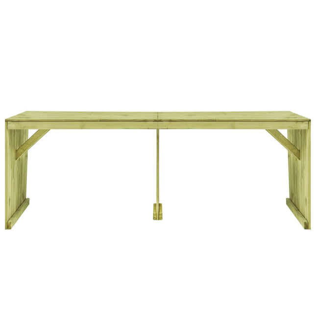 Tavolo da Giardino 220x101,5x80 cm in Legno di Pino Impregnato