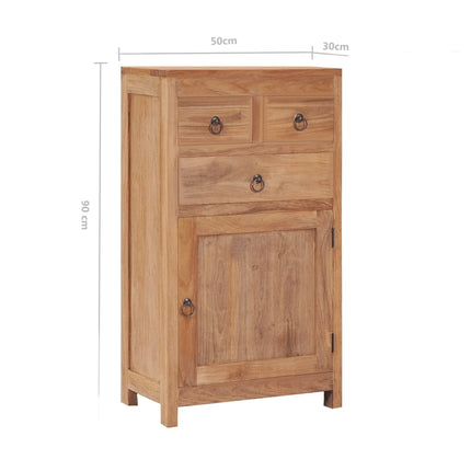 Credenza 50x30x90 cm in Legno Massello di Teak