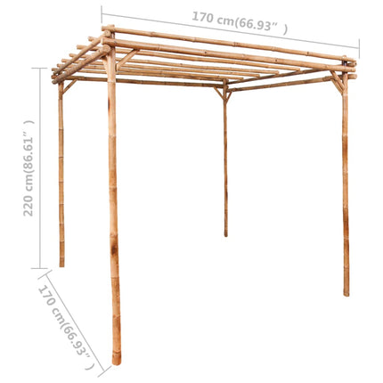 Pergolato in BambÃƒÂ¹ 170x170x220 cm