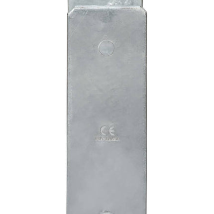 Picchetti per Recinzione 2 pz Argento 8x6x60 cm Acciaio Zincato