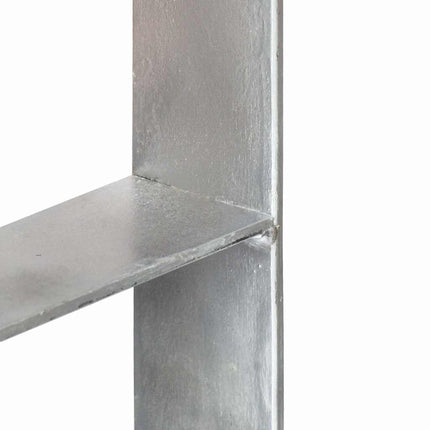 Picchetti per Recinzione 6 pz Argento 12x6x60cm Acciaio Zincato