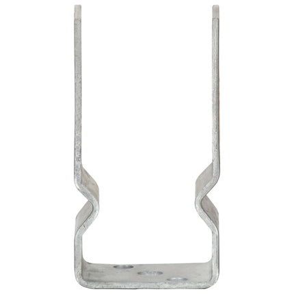 Picchetti per Recinzione 12 pz Argento 7x6x15cm Acciaio Zincato
