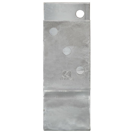 Picchetti per Recinzione 12 pz Argento 7x6x15cm Acciaio Zincato