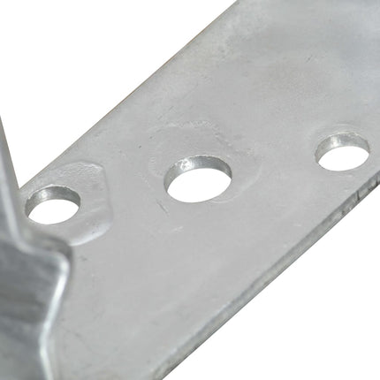 Picchetti per Recinzione 12 pz Argento 8x6x15cm Acciaio Zincato