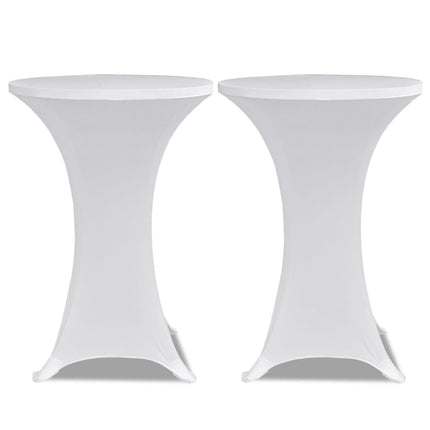 Coperture Verticali per Tavolo 4 pz ÃƒËœ70 cm Bianco Elastico
