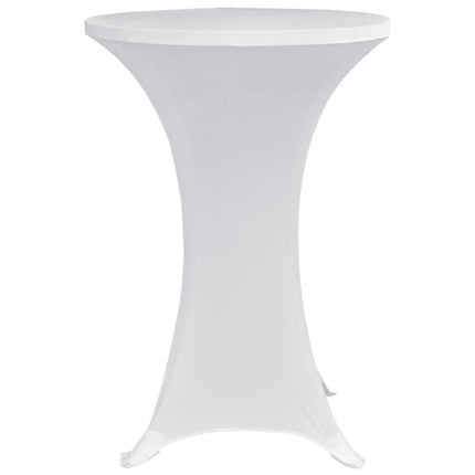 Coperture Verticali per Tavolo 4 pz ÃƒËœ70 cm Bianco Elastico