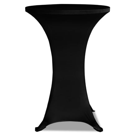 Coperture Verticali per Tavolo 4 pz ÃƒËœ80 cm Nero Elastico