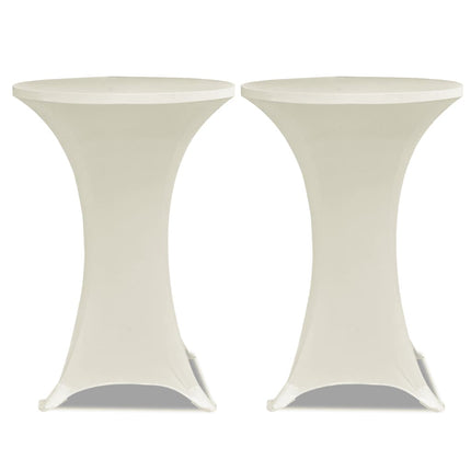 Coperture Verticali per Tavolo 4 pz ÃƒËœ60 cm Crema Elastico