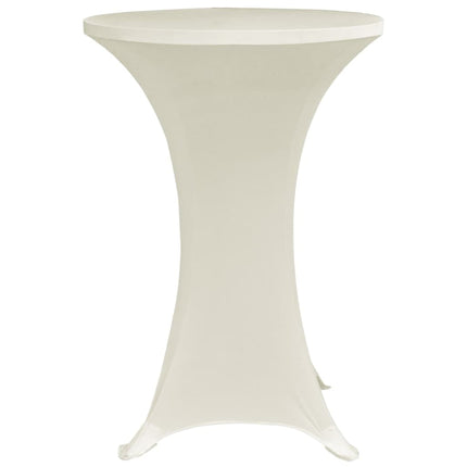 Coperture Verticali per Tavolo 4 pz ÃƒËœ70 cm Crema Elastico