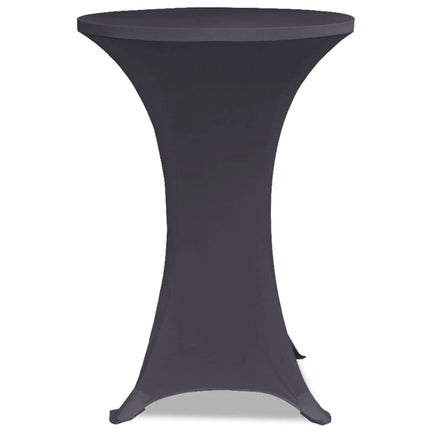 Coperture Elastiche per Tavoli 4 pz 80 cm Antracite