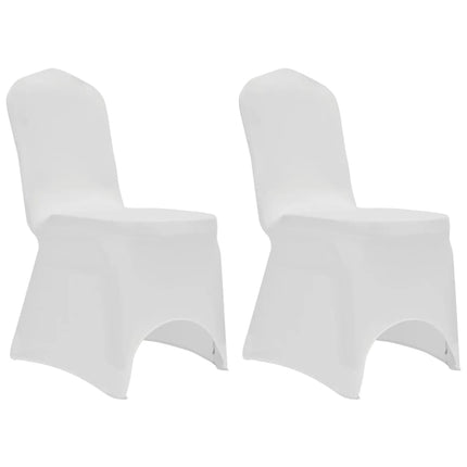 Coprisedie in Tessuto Elasticizzato Bianco 12 pz