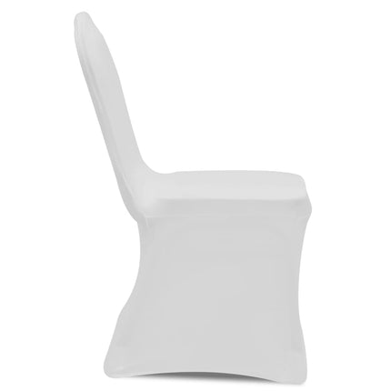 Coprisedie in Tessuto Elasticizzato Bianco 12 pz