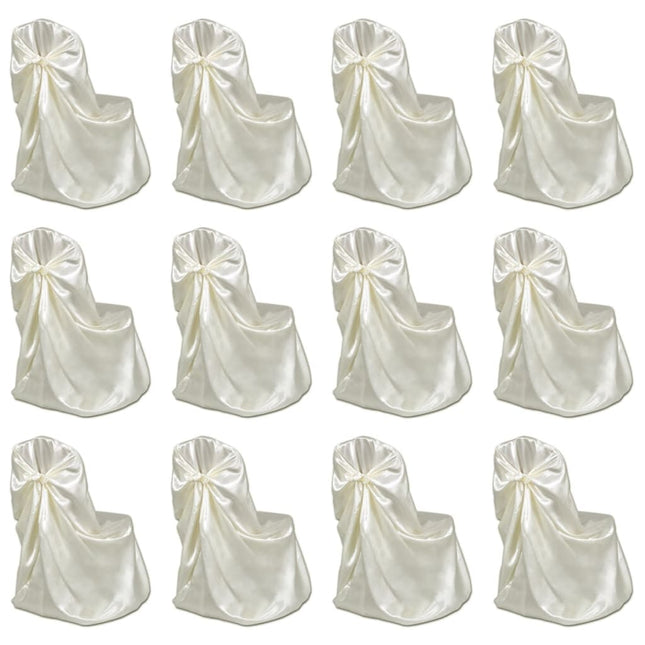 Coprisedie per Feste di Matrimonio 12 pz Crema