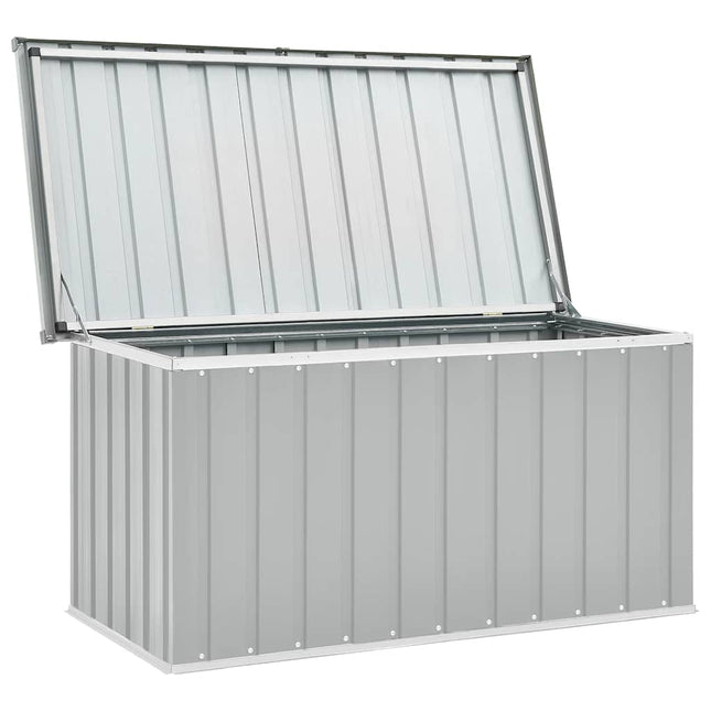 Baule da Giardino Grigio 129x67x65 cm