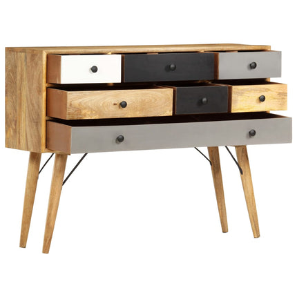 Credenza 110x30x82 cm in Legno Massello di Mango