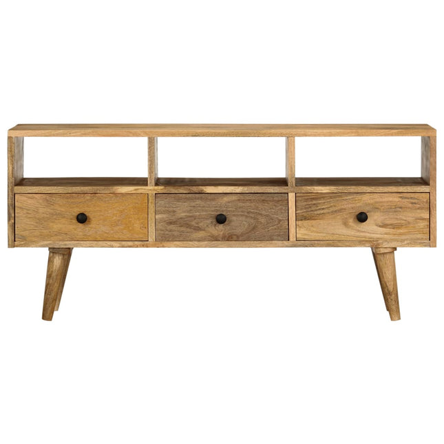 Mobile Porta TV 110x36x50 cm in Legno Massello di Mango