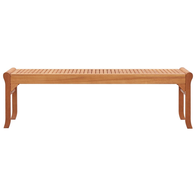 Panca da Giardino 3 Posti 150 cm Legno Massello di Eucalipto