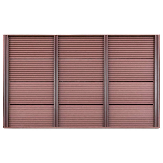 Pedana per Doccia Solare Marrone 101x63x5,5 cm in WPC