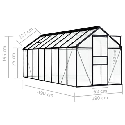 Serra Antracite in Alluminio 9,31 mÂ²