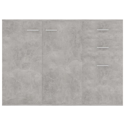 Credenza Grigio Cemento 105x30x75 cm in Legno Multistrato