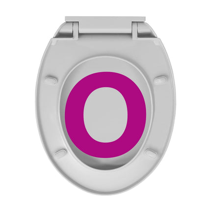 Tavoletta WC a Chiusura Morbida Grigio Chiaro Ovale