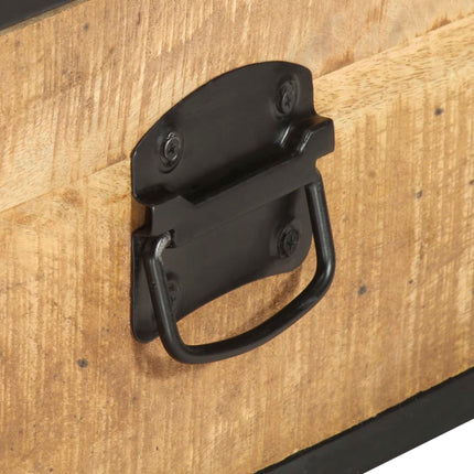 Tavolino da Salotto 70x50x33 cm in Legno Massello di Mango