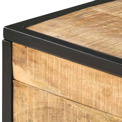Tavolino da Salotto 70x50x33 cm in Legno Massello di Mango
