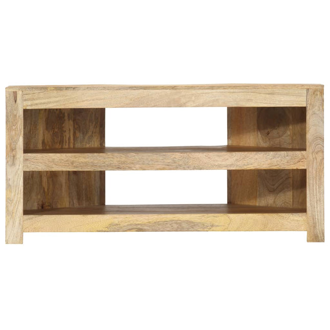 Mobile Porta TV Angolare 90x45x45 cm in Legno Massello di Mango