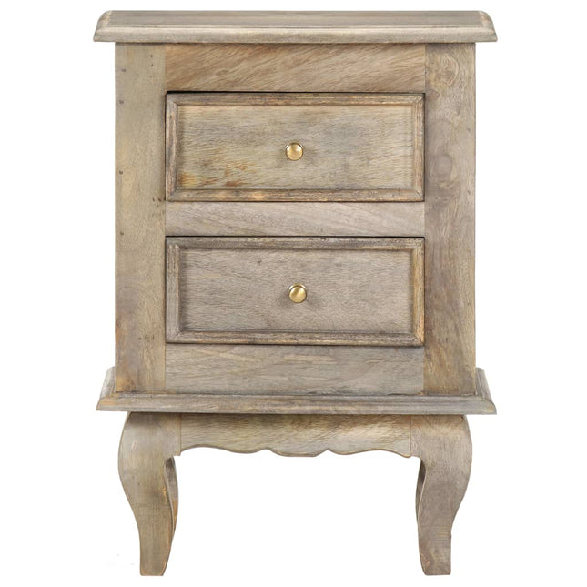 Comodino 40x30x55 cm in Legno Massello di Mango