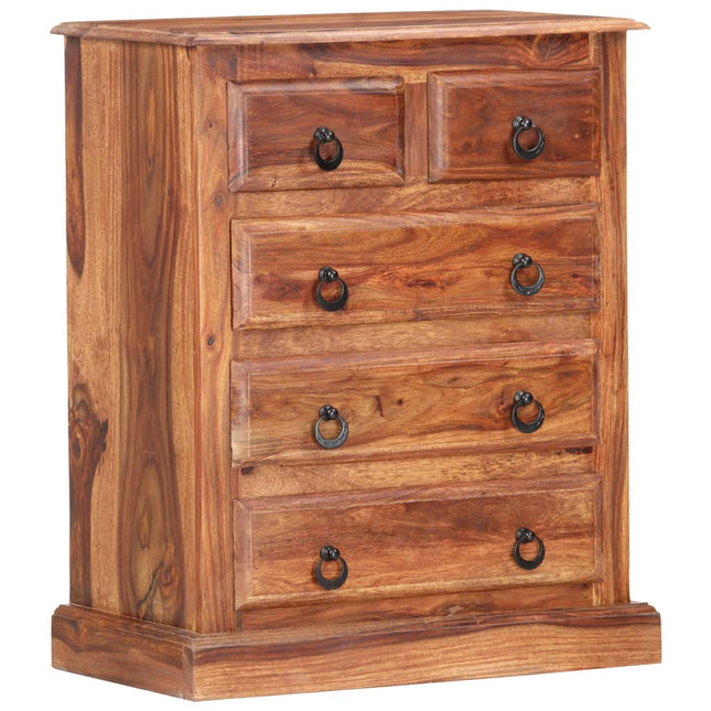 Cassettiera 60x35x75 cm in Legno Massello di Sheesham