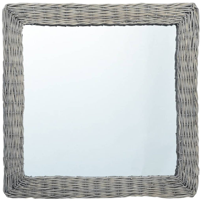 Specchio 50x50 cm in Vimini