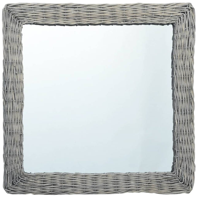 Specchio 60x60 cm in Vimini